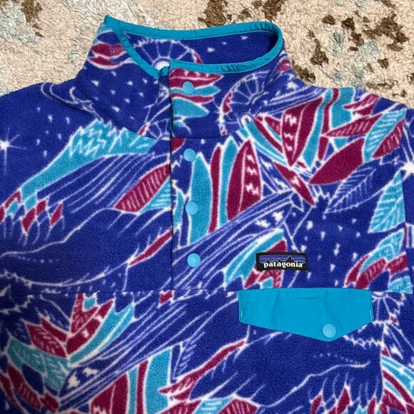 Patagonia Synchilla Moon Owl Snap T Sweater Womens Size Medium STY 25455 - Picture 3 of 8